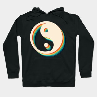 Ying Yang Symbol Retro Hoodie